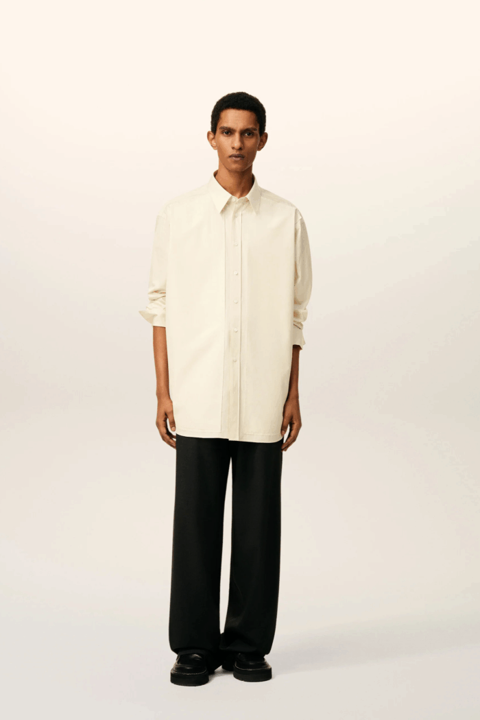 Chemise Oversize Coton Ivoire