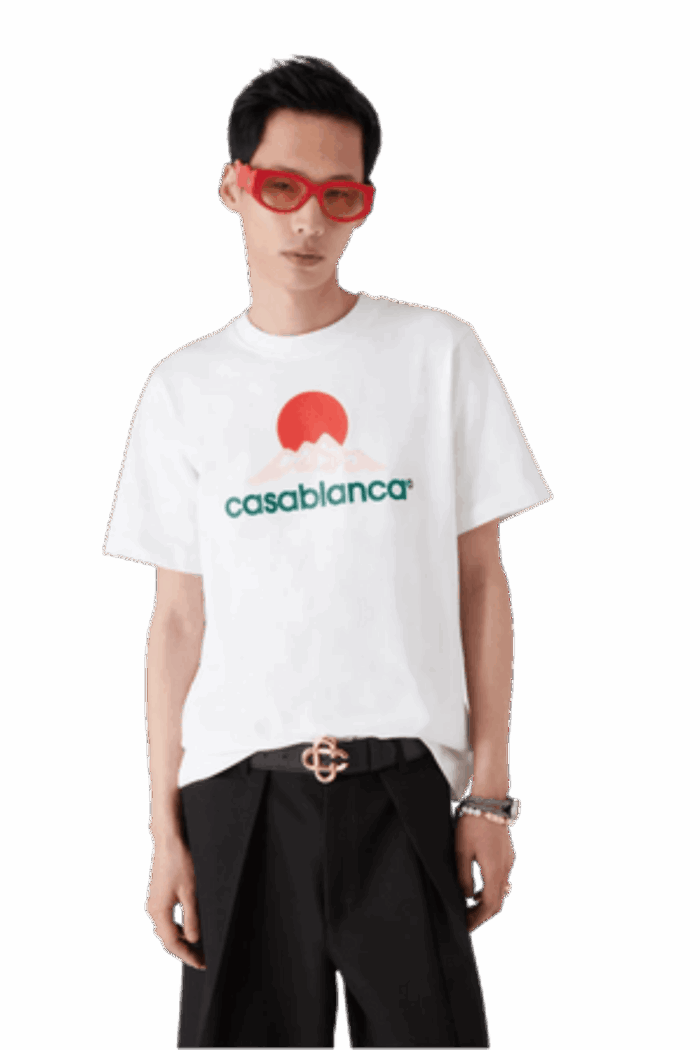 Tee-Shirt Montagne Blanc