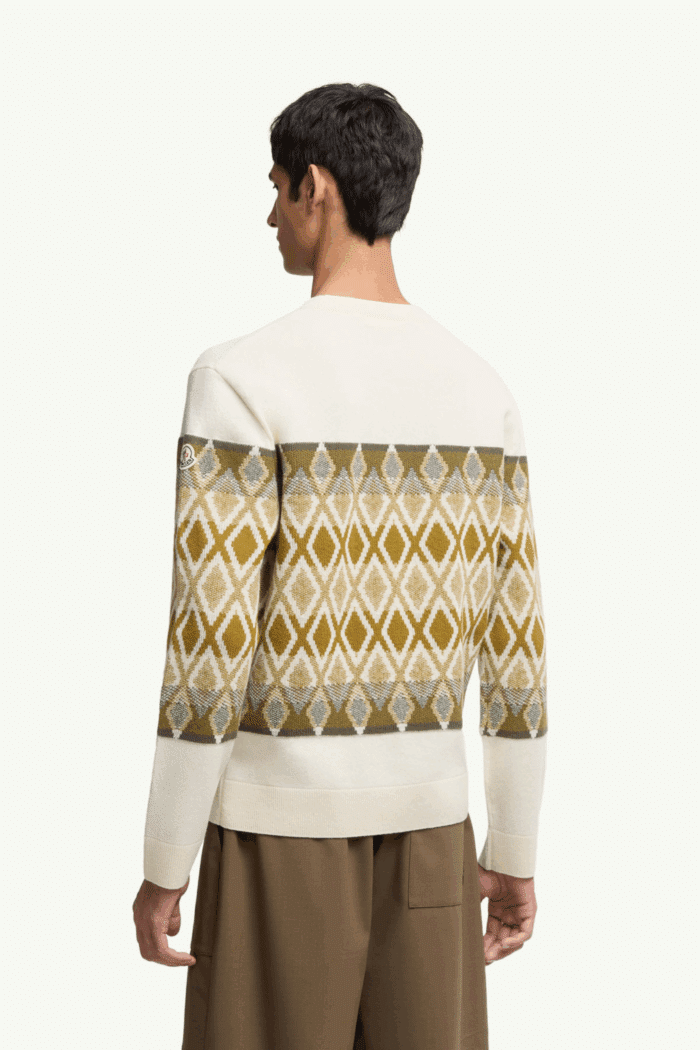 Pull Laine Motif Losange