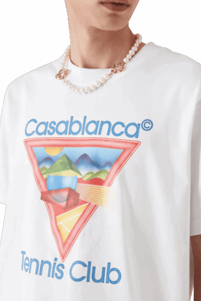 Tee-Shirt Tennis Club Icone Blanc