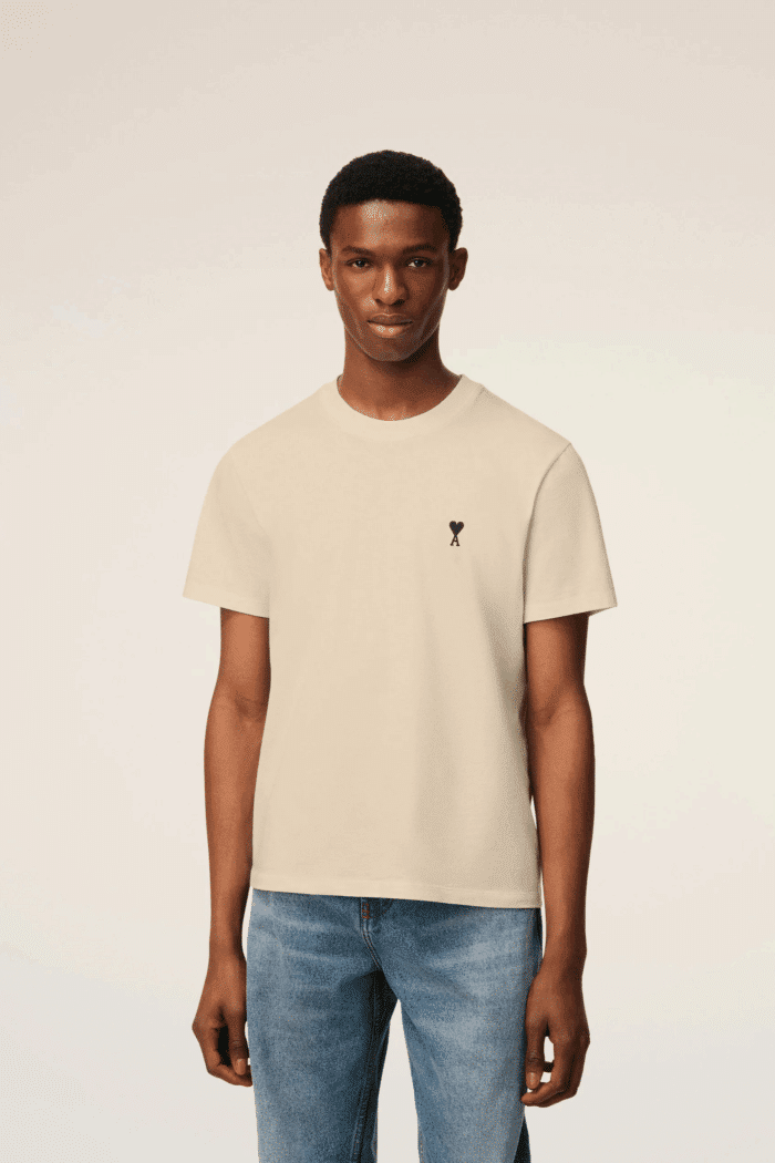 Tee-Shirt Café Crème Cœur Noir
