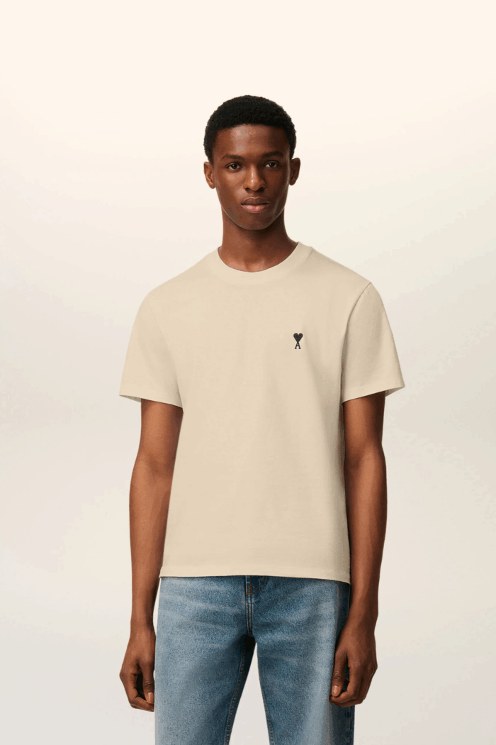 Tee-Shirt Café Crème Cœur Noir