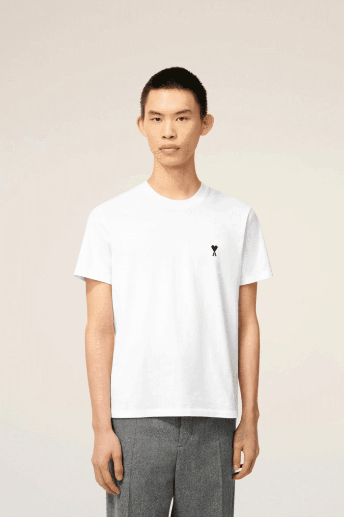Tee-Shirt Blanc Cœur Noir