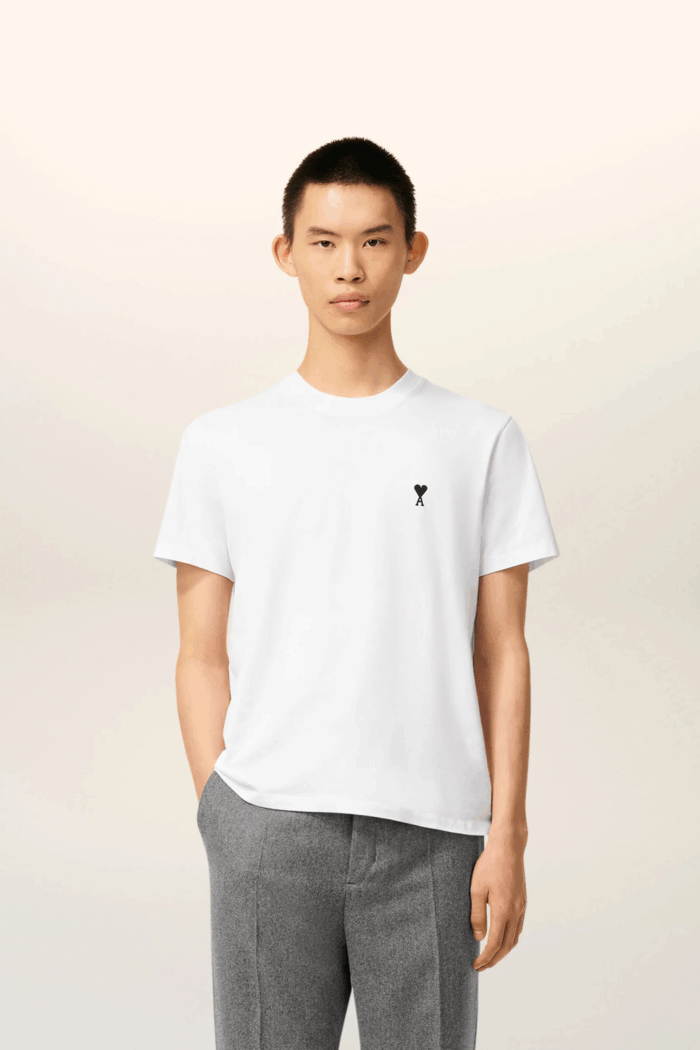 Tee-Shirt Blanc Cœur Noir