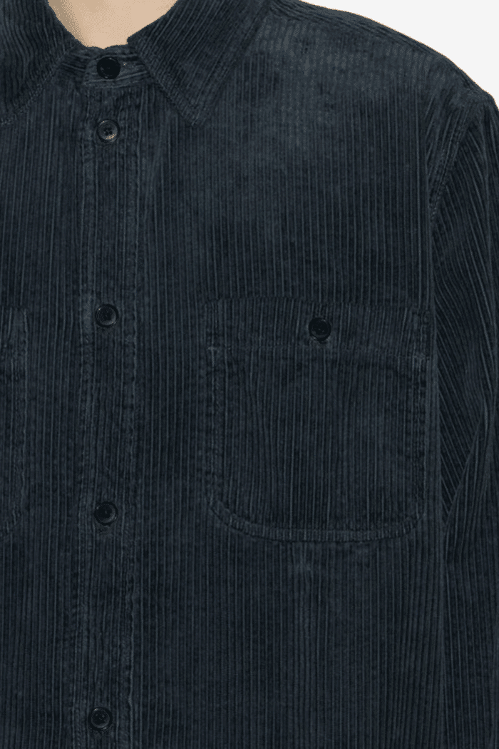 Chemise Nario Velours Côtelé Marine