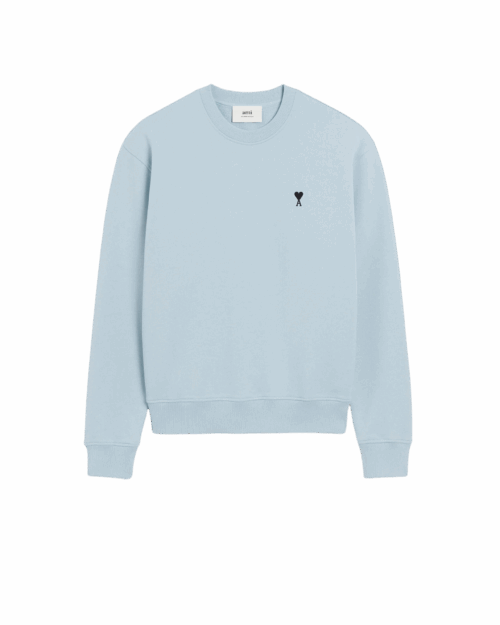 Sweat Bleu Ciel Cœur Noir