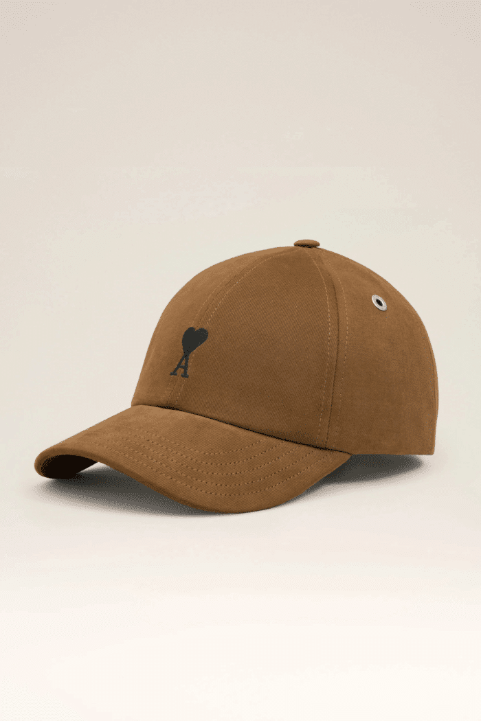 Casquette Coton Noisette Cœur Noir