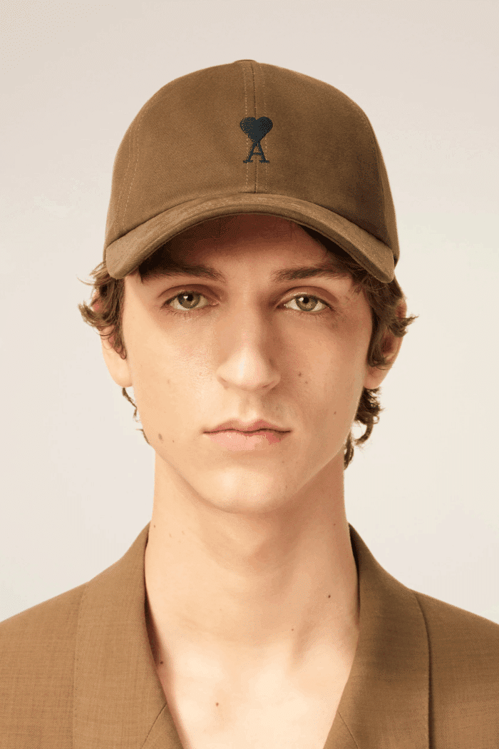 Casquette Coton Noisette Cœur Noir