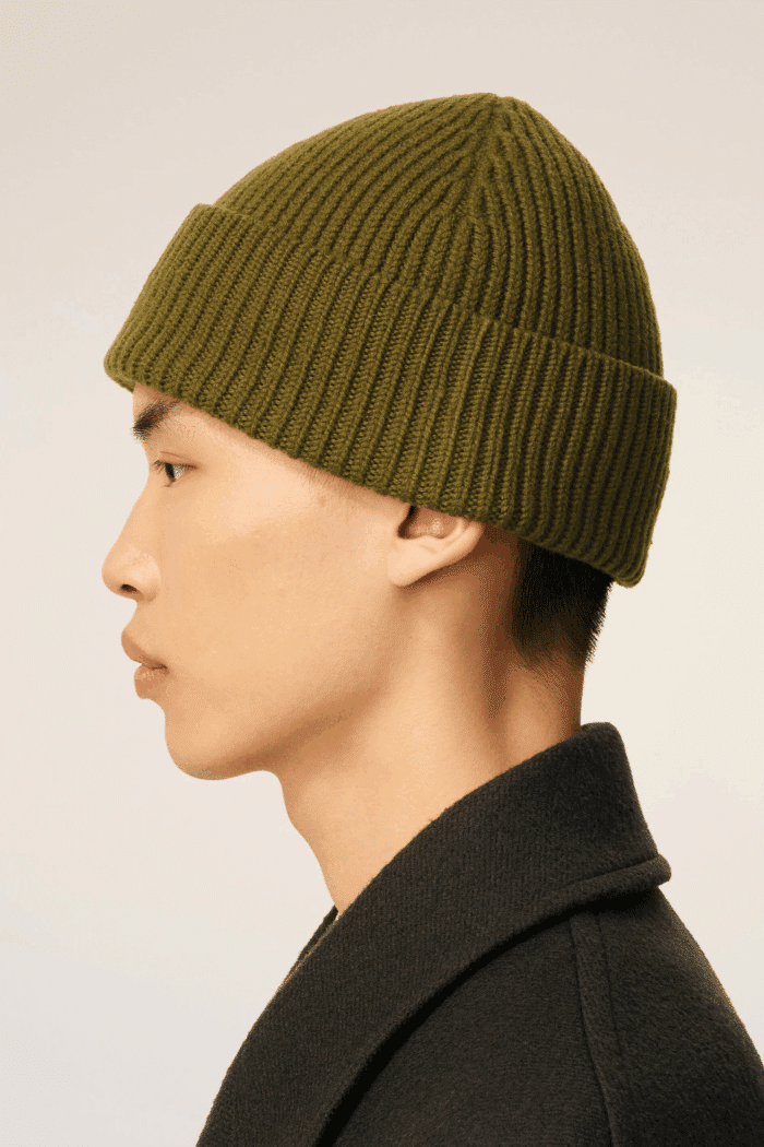 Bonnet Laine Bronze Cœur Noir