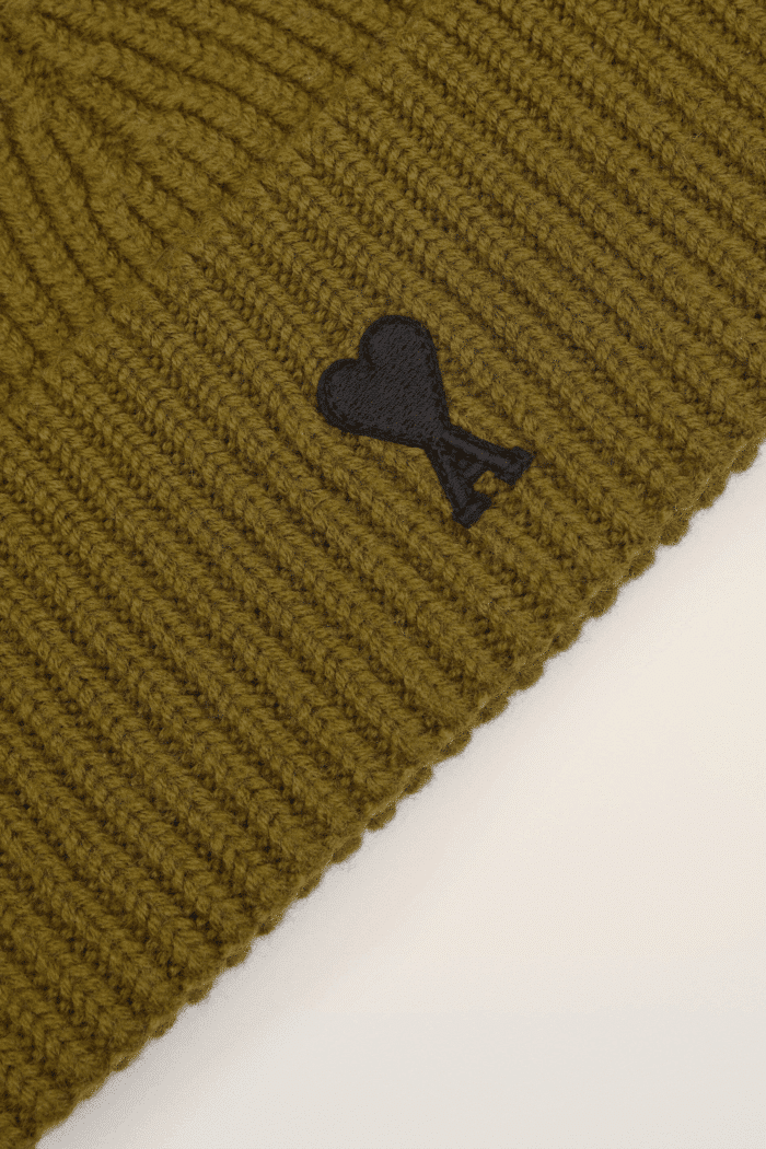 Bonnet Laine Bronze Cœur Noir