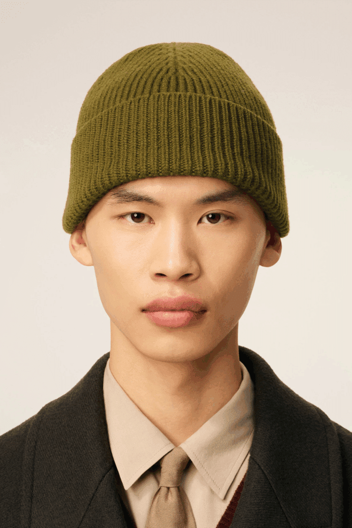 Bonnet Laine Bronze Cœur Noir