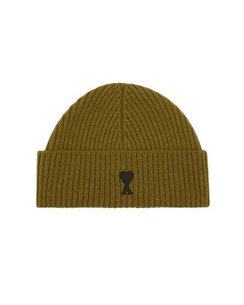 Bonnet Laine Bronze Cœur Noir