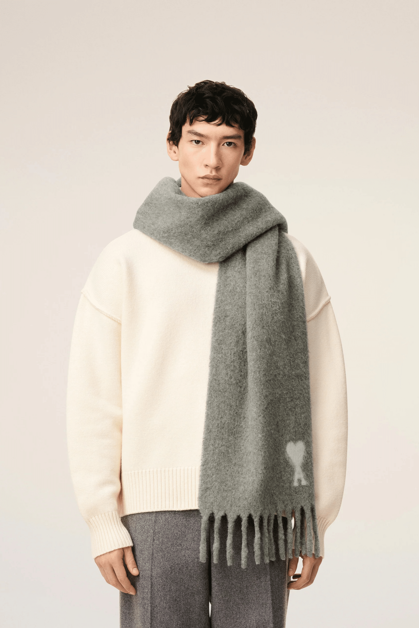 Écharpe Oversize Grise