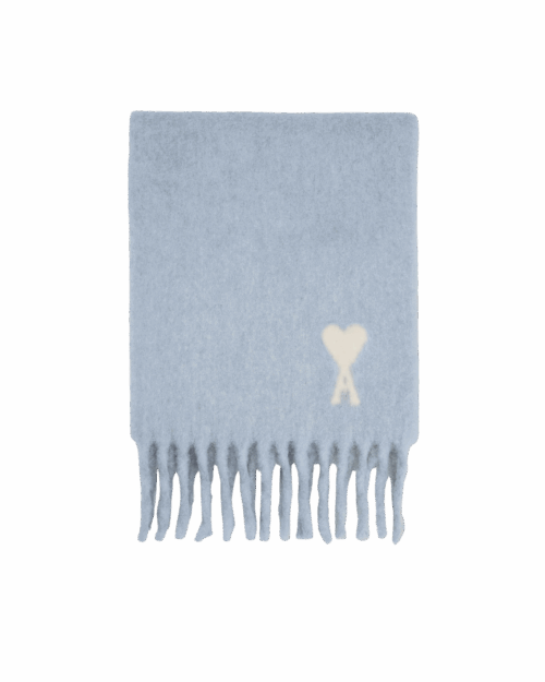 Écharpe Oversize Ciel Cœur Écru