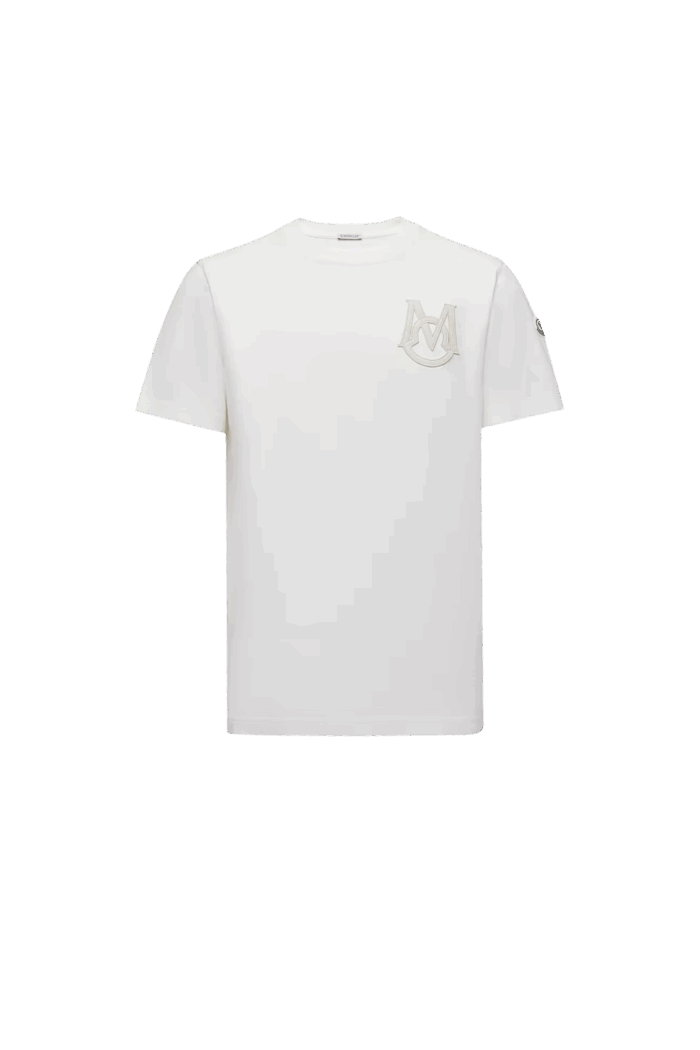 Tee-Shirt Monogrammé Coton Blanc