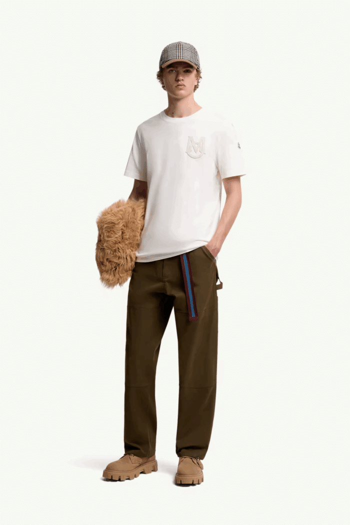 Tee-Shirt Monogrammé Coton Blanc