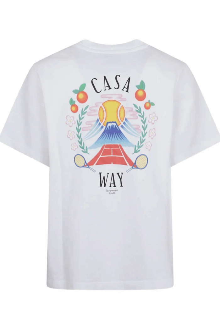 Tee-Shirt Casa Way Montagne Blanc