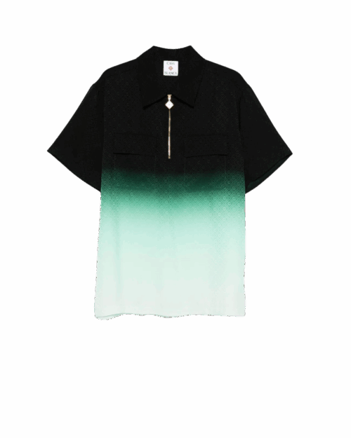 Polo Zippé Monogrammé Dégradé