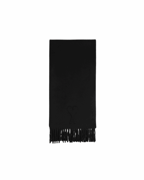 Écharpe Laine Marron Embossé