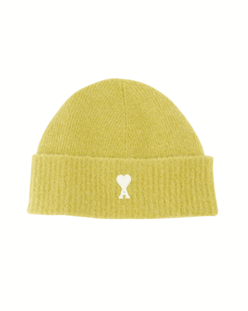 Bonnet Alpaga Anis Cœur Écru