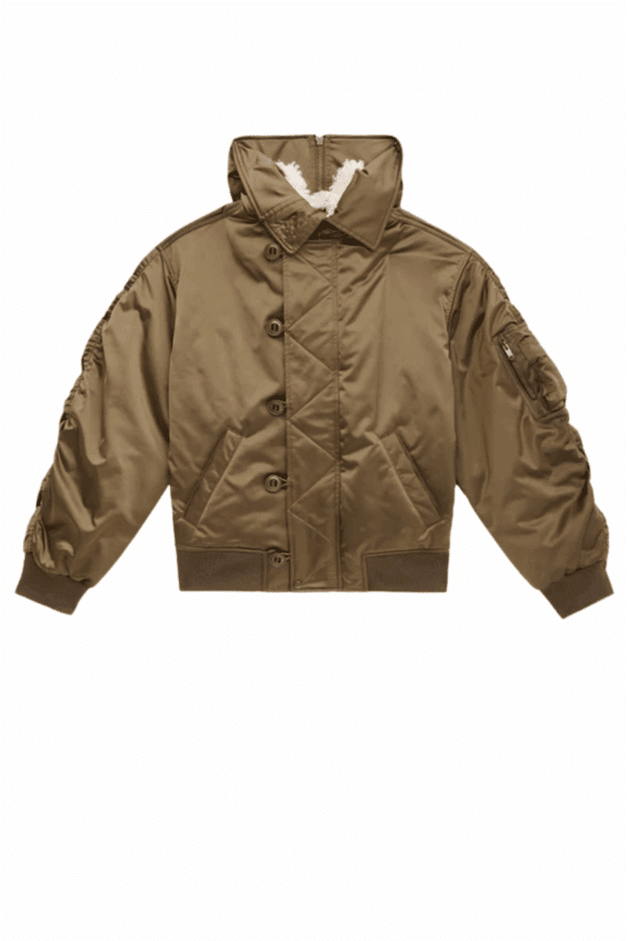 Blouson Elroy Satin matelassé Kaki