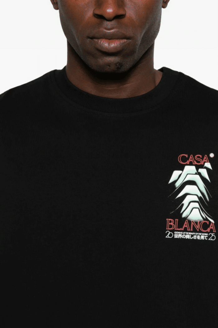 Tee-Shirt Frosty Mountain Coton Noir