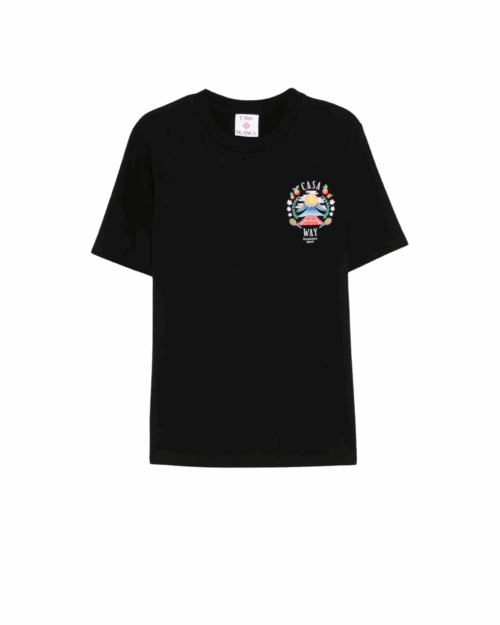 Tee-shirt Casa Way Moutain Noir