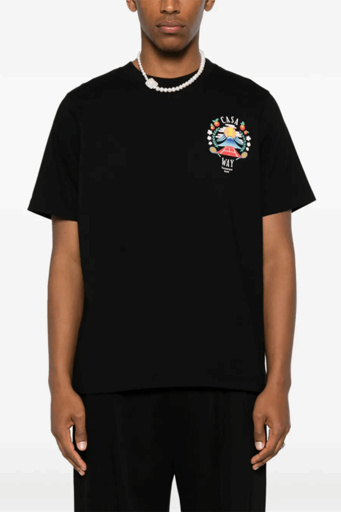 Tee-shirt Casa Way Moutain Noir