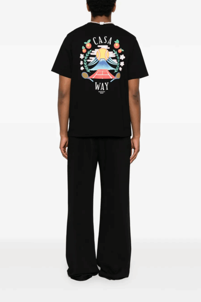 Tee-shirt Casa Way Moutain Noir