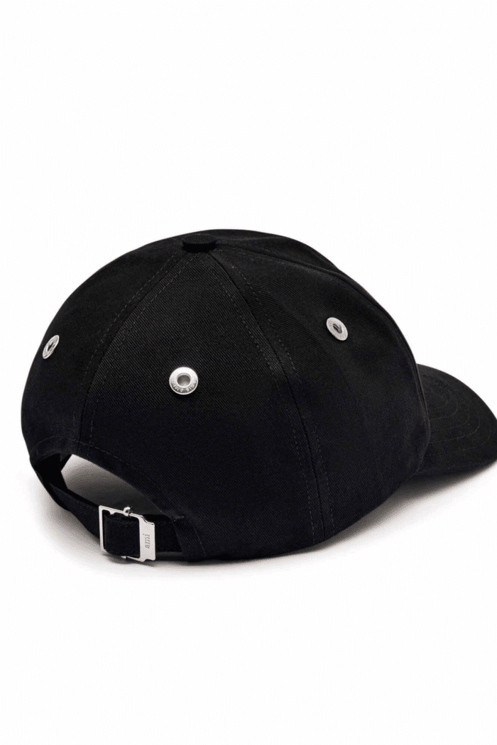 Casquette Coton Noir Cœur Noir