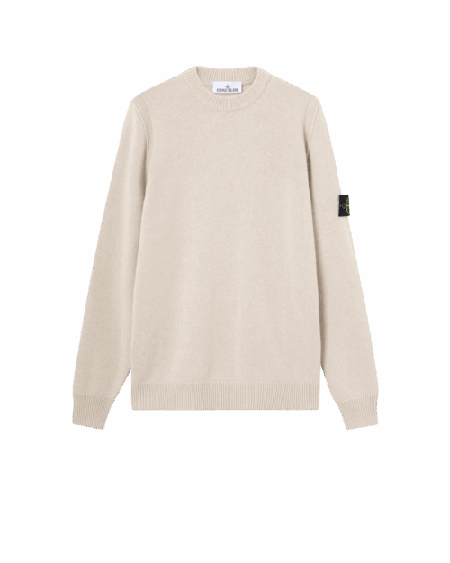 Pull Col Rond Laine Désert