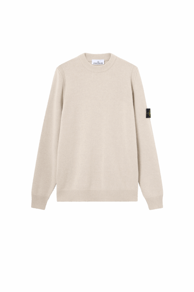 Pull Col Rond Laine Désert