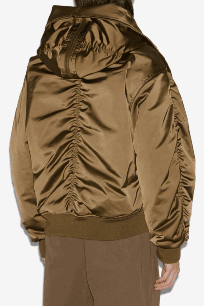 Blouson Elroy Satin matelassé Kaki