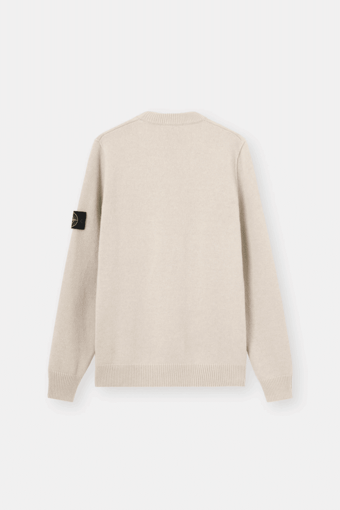 Pull Col Rond Laine Désert