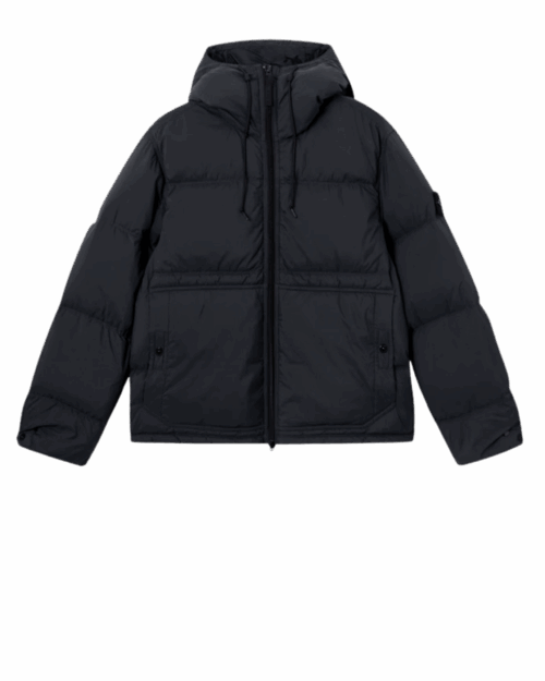 Parka Doudoune Courte Nylon Noir