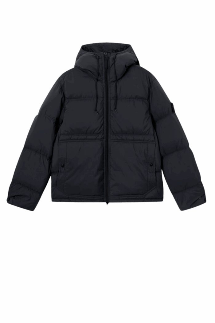 Parka Doudoune Courte Nylon Noir