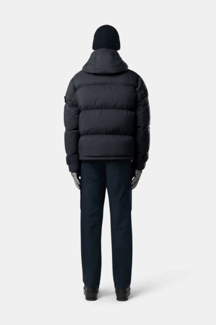 Parka Doudoune Courte Nylon Noir