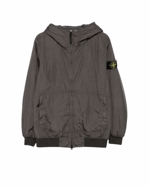 Blouson Crinkle Nylon Gris
