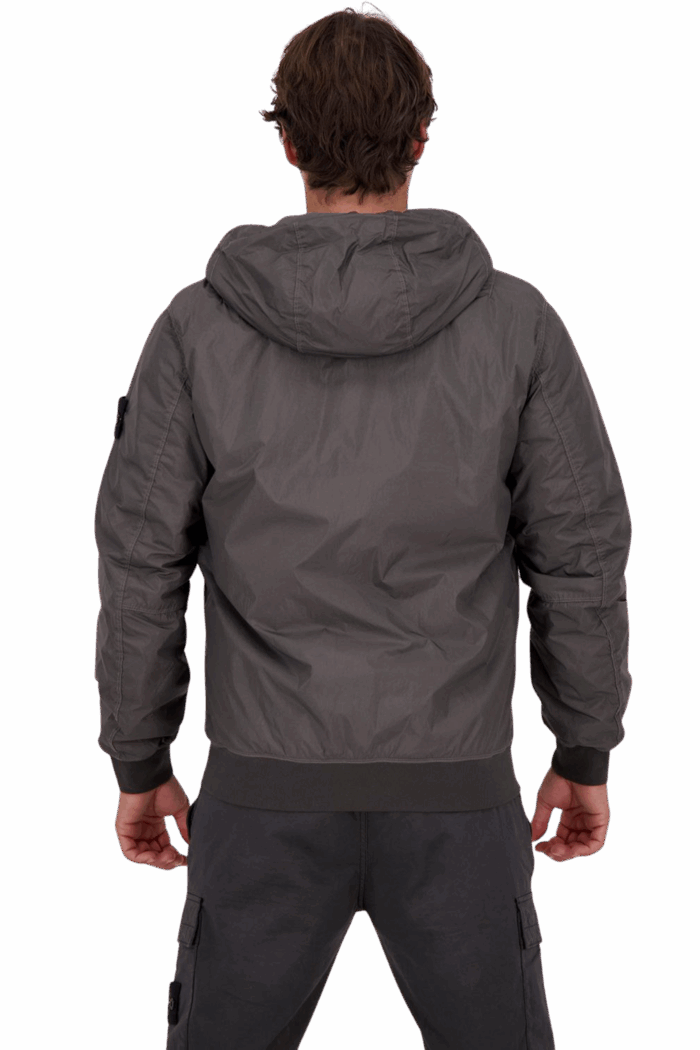 Blouson Crinkle Nylon Gris