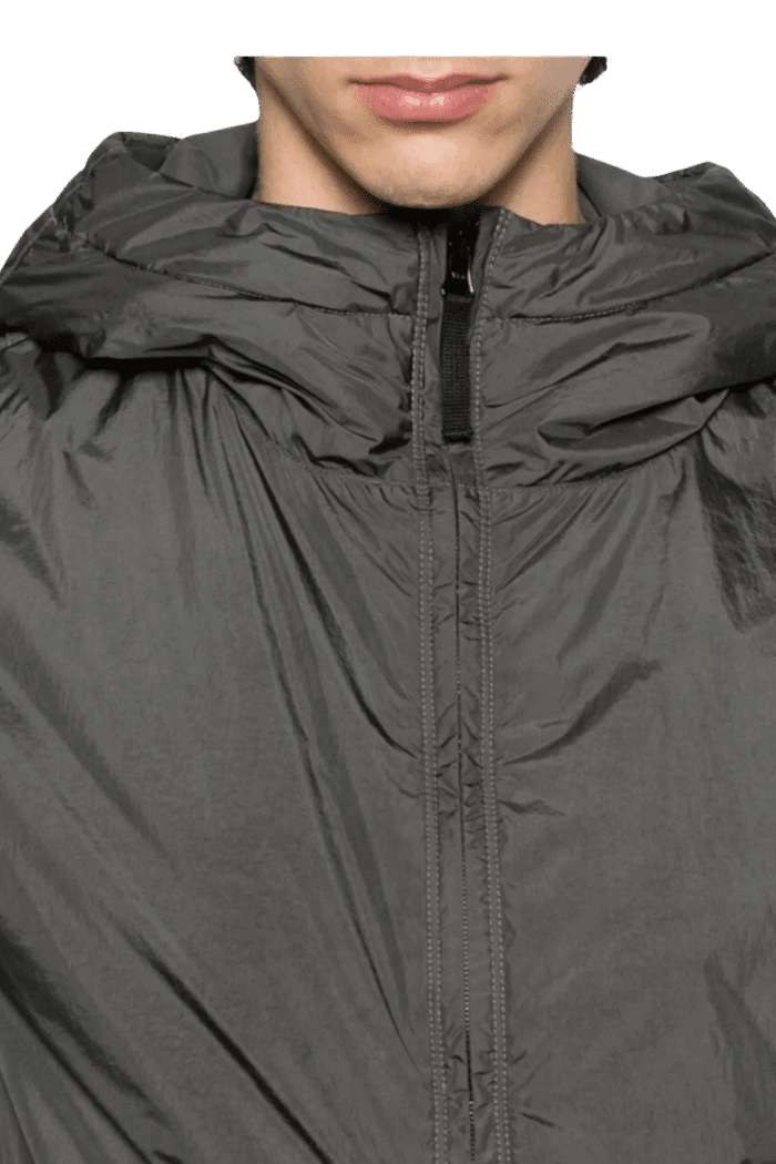 Blouson Crinkle Nylon Gris