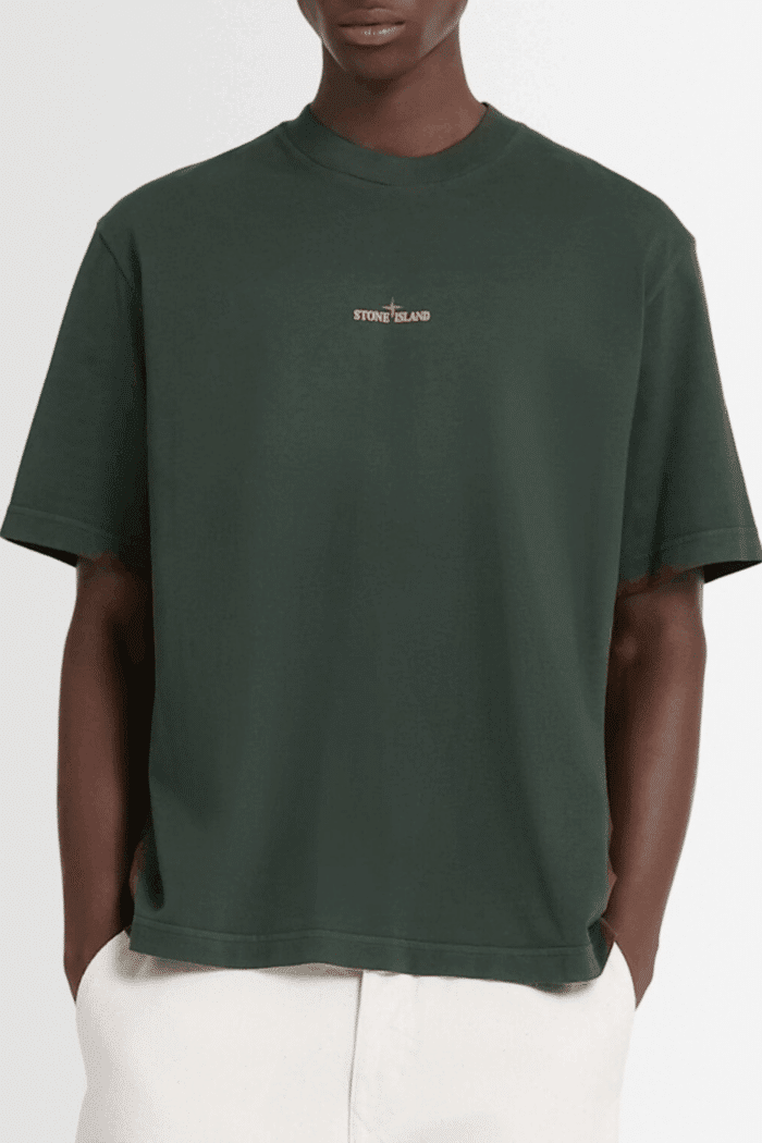 Tee-Shirt Logo Coton Vert