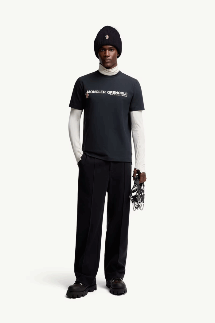 Tee-Shirt Logo Grenoble Coton Marine