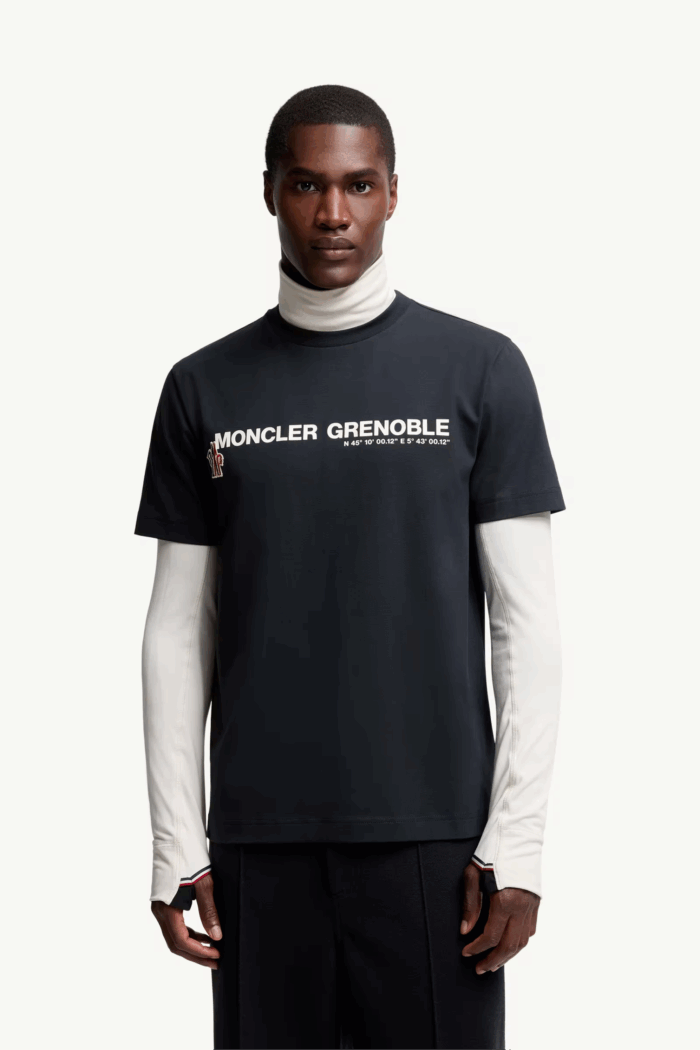 Tee-Shirt Logo Grenoble Coton Marine