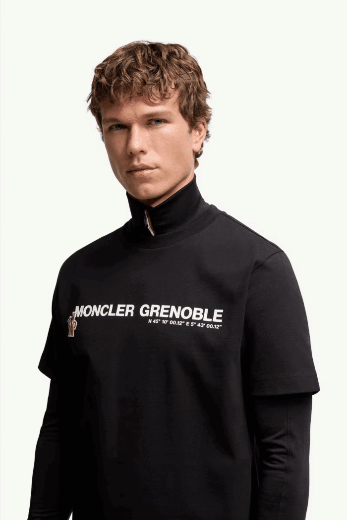 Tee-Shirt Logo Grenoble Coton Noir