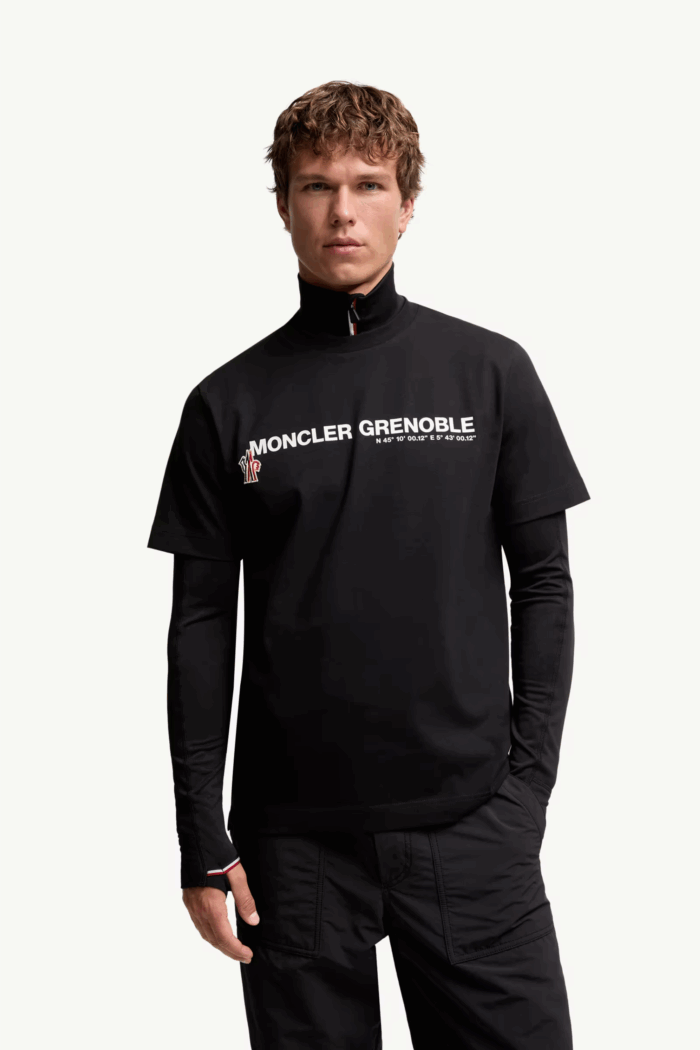 Tee-Shirt Logo Grenoble Coton Noir