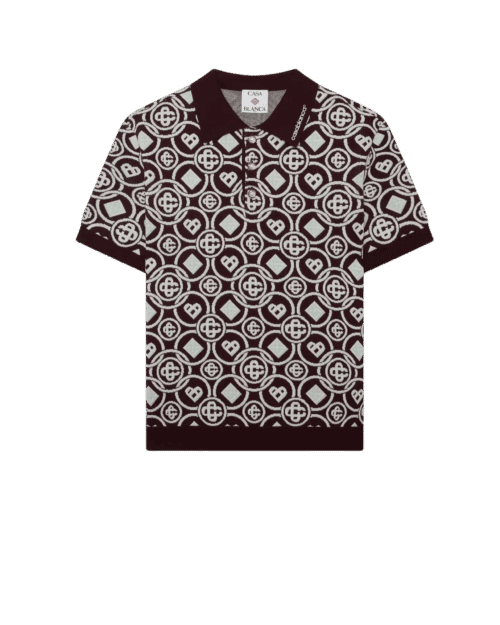 Polo Tricot Coton Monogrammé