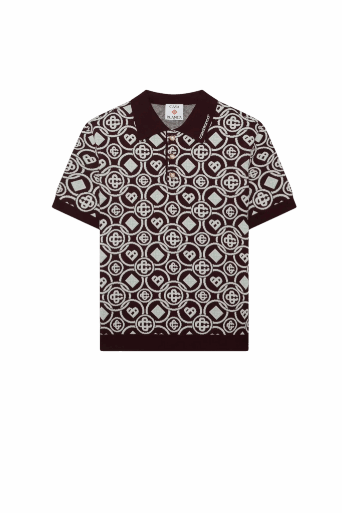 Polo Tricot Coton Monogrammé