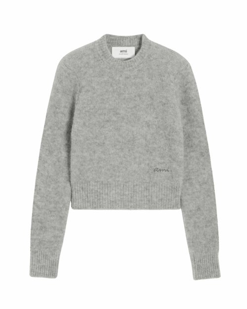 Pull Laine et Alpaga Gris
