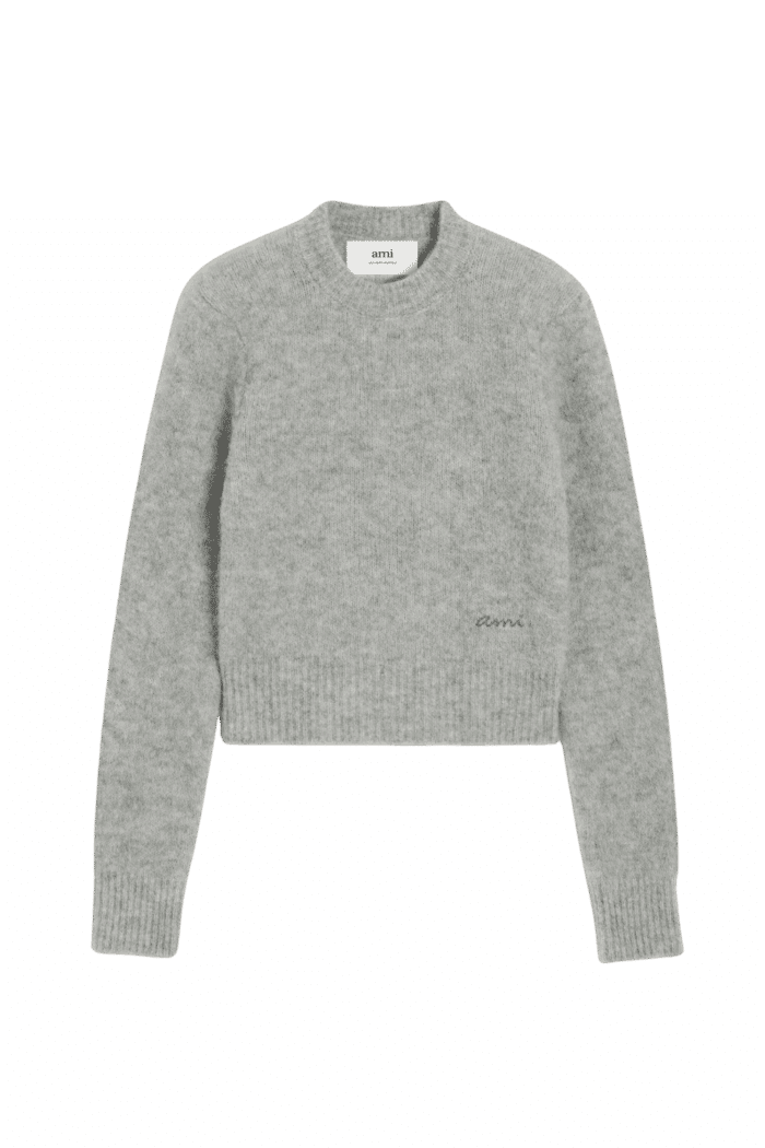 Pull Laine et Alpaga Gris