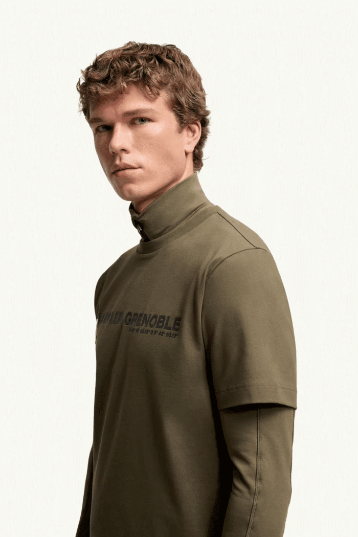Tee-Shirt Logo Grenoble Coton Kaki